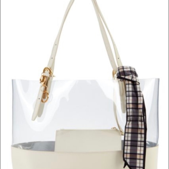 ZAC Zac Posen Open-Top Leather & PVC Tote - Picture 2 of 5